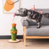 Cat Toy with Feather Stick Cat Scratching Post with Mat