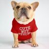 dog clothes starling English short bulldog pet clothing round collar T-shirt Teddy than panda dog clothing